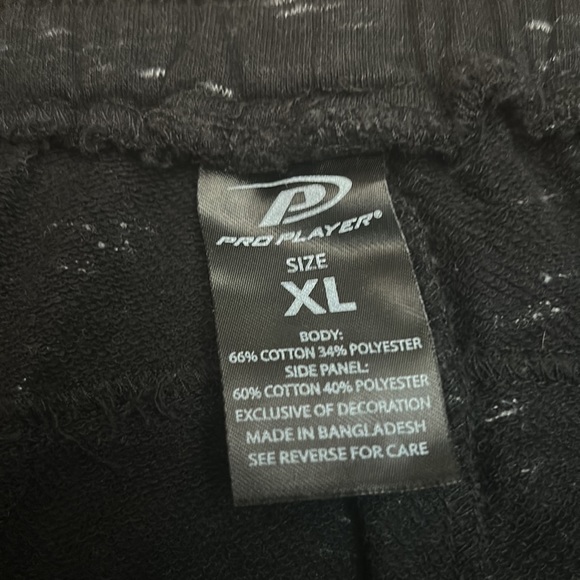 Pro Player men’s joggers, black/white specks, size XL - Picture 3 of 3